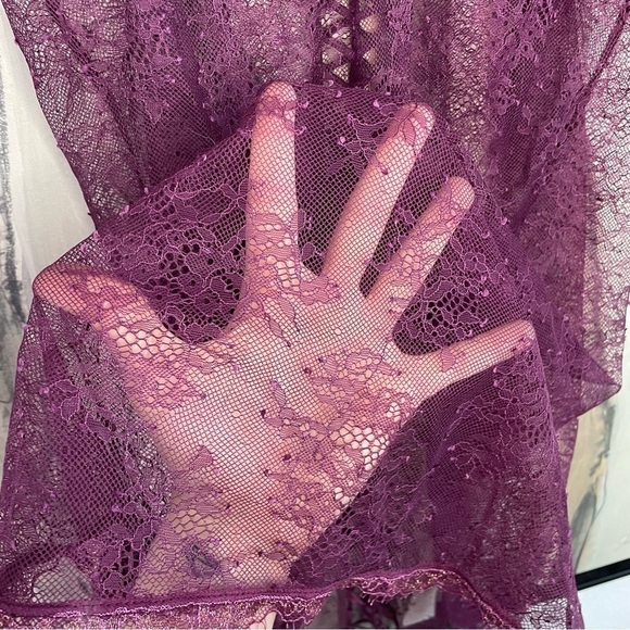 Victoria’s Secret Purple Sheer Lace Nightie - Picture 3 of 6